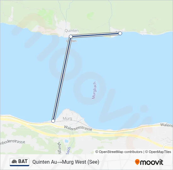 Fährelinie BAT Karte