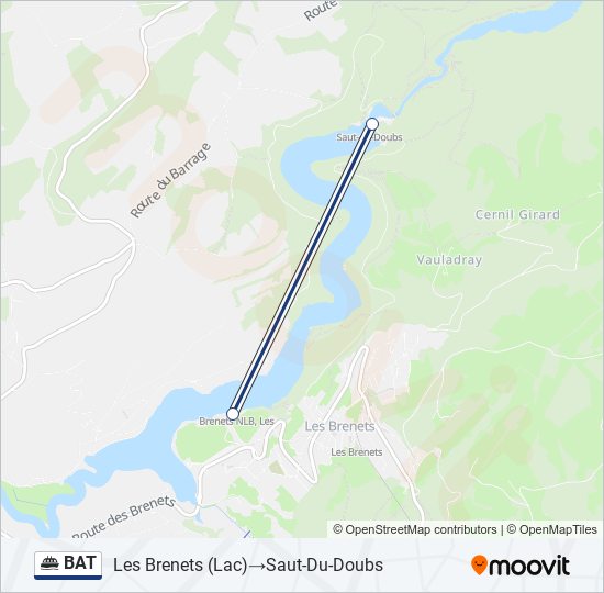BAT Ferry Line Map