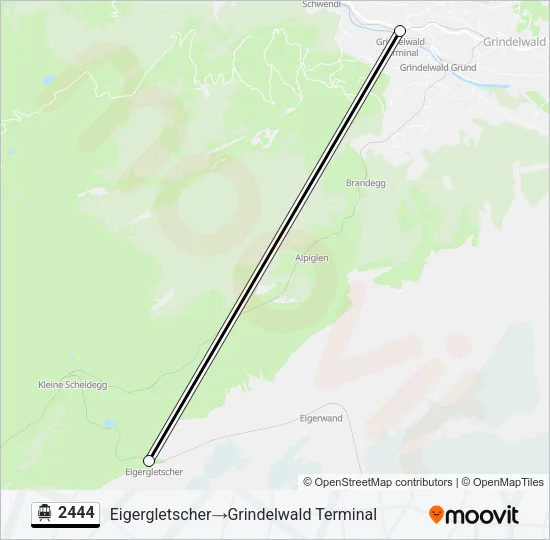 2444 Cable Car Line Map