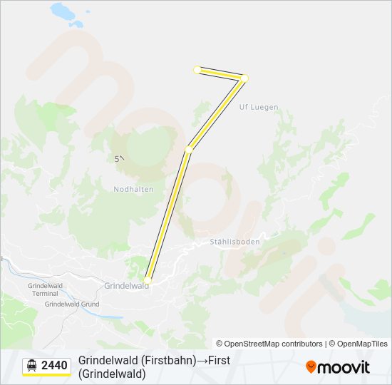 2440 Cable Car Line Map