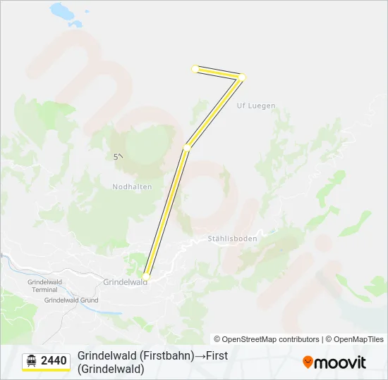 2440 Cable Car Line Map