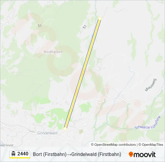 2440 Cable Car Line Map