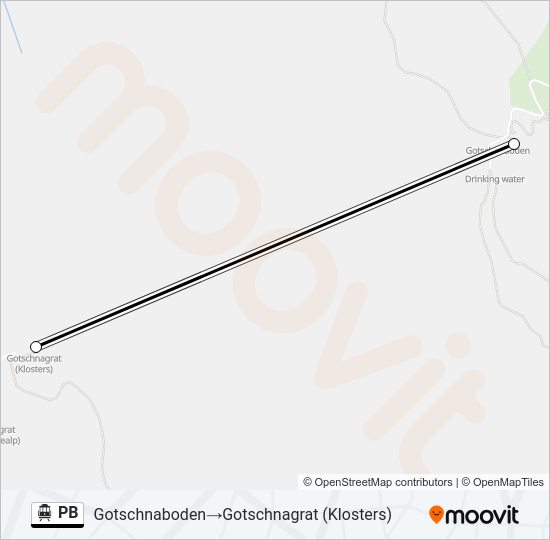 PB Cable Car Line Map