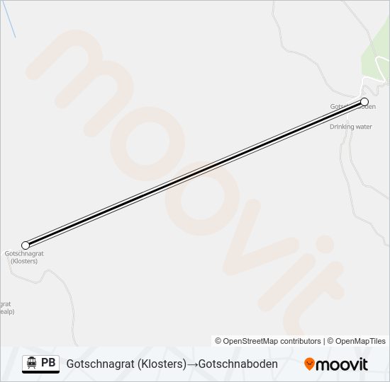 PB Cable Car Line Map