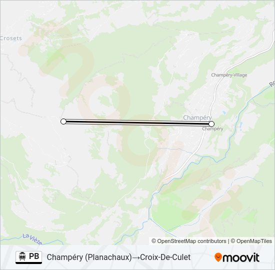 PB Cable Car Line Map