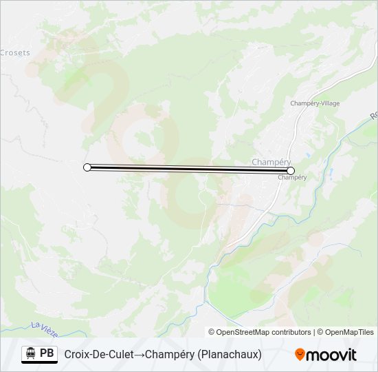 PB Cable Car Line Map