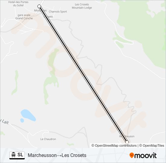 SL Cable Car Line Map