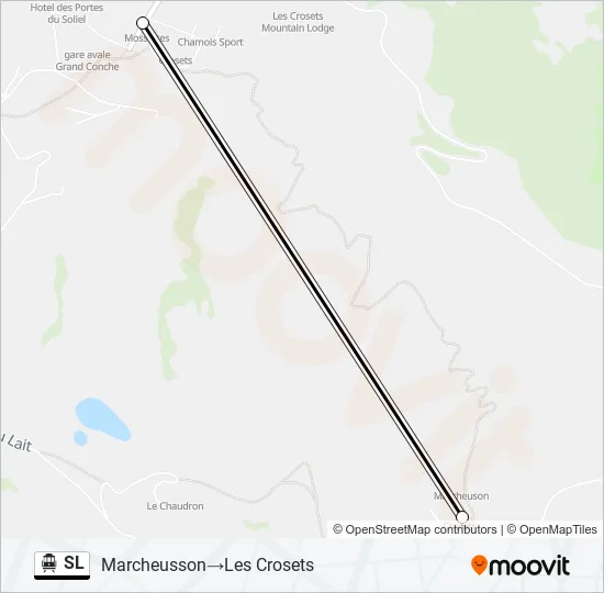SL Cable Car Line Map