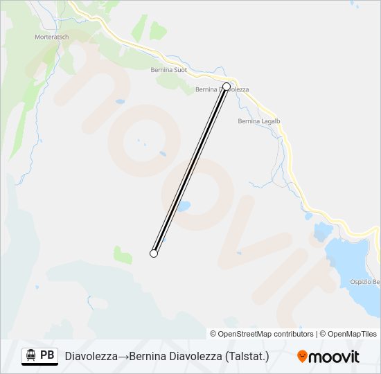 PB Cable Car Line Map
