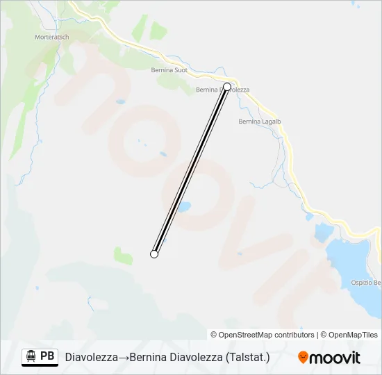 PB Cable Car Line Map