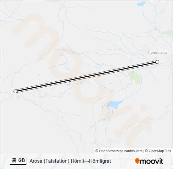GB Cable Car Line Map