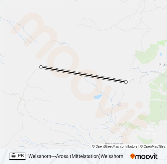 PB Cable Car Line Map