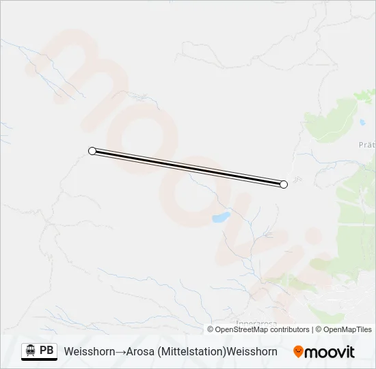 PB Cable Car Line Map