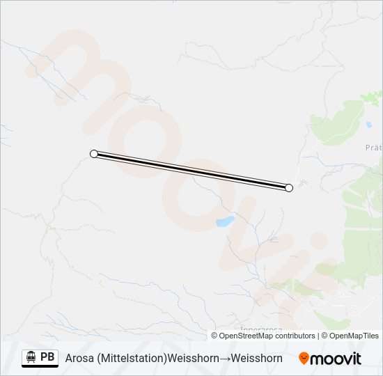 PB Cable Car Line Map