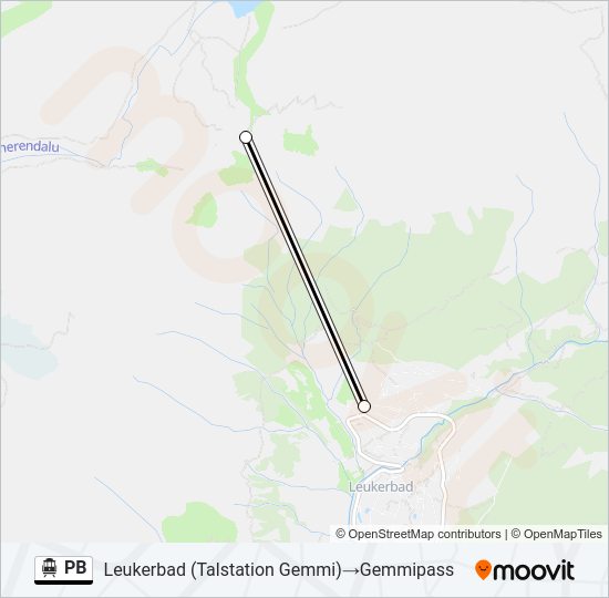 PB Cable Car Line Map