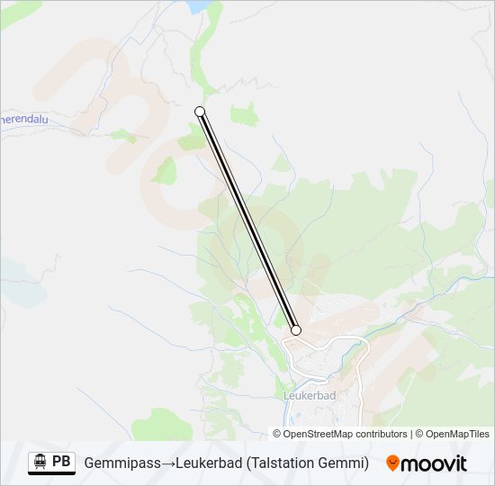 PB Cable Car Line Map