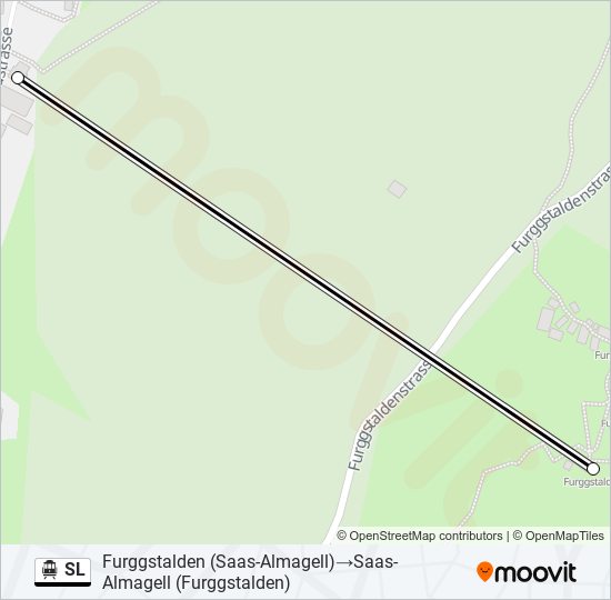 SL Cable Car Line Map