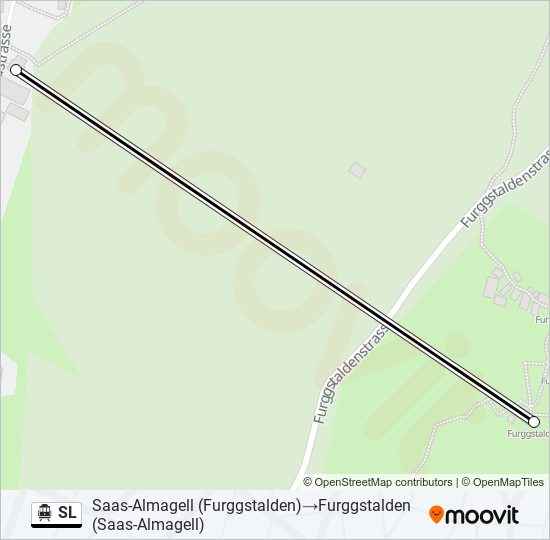 SL Cable Car Line Map