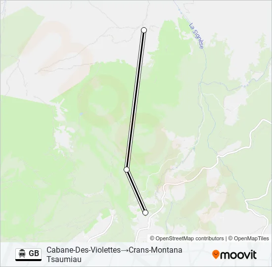 GB Cable Car Line Map