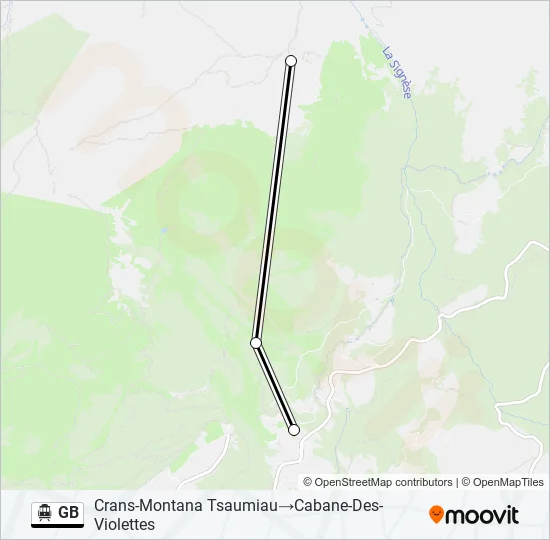 GB Cable Car Line Map