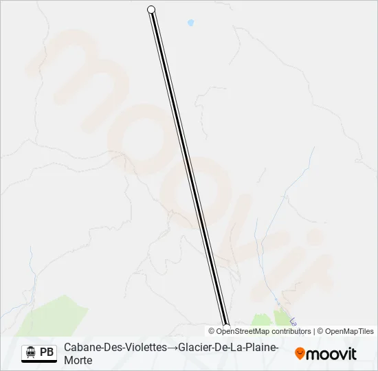 PB Cable Car Line Map