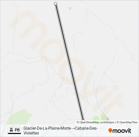 PB Cable Car Line Map
