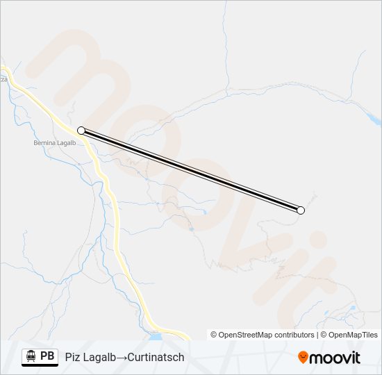 PB Cable Car Line Map
