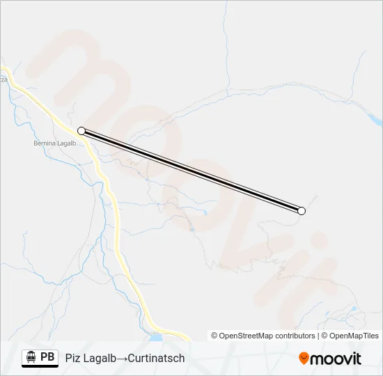 PB Cable Car Line Map