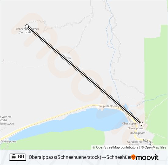 GB Cable Car Line Map
