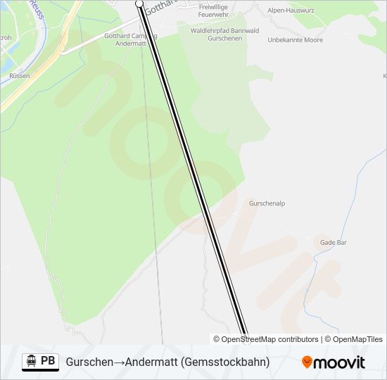 PB Cable Car Line Map