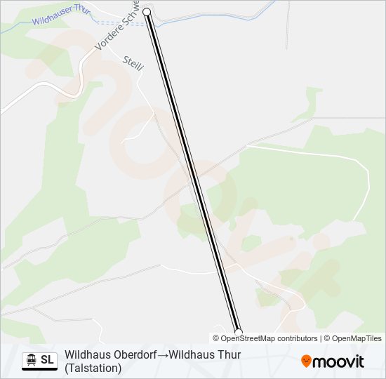 SL Cable Car Line Map