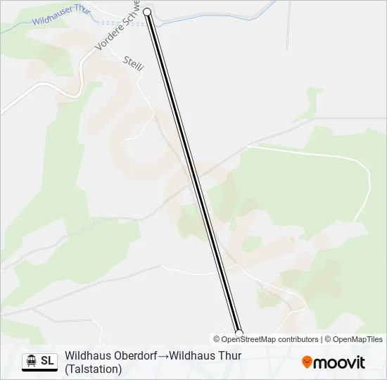 SL Cable Car Line Map