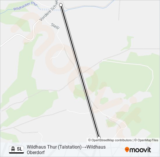 SL Cable Car Line Map