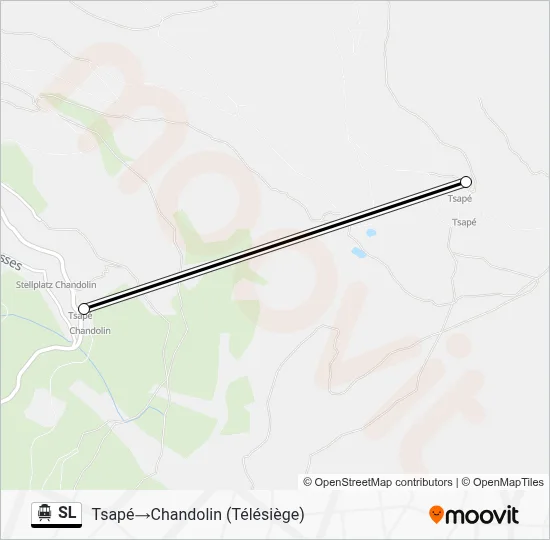 SL Cable Car Line Map