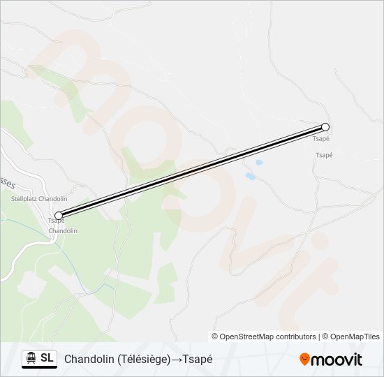 SL Cable Car Line Map