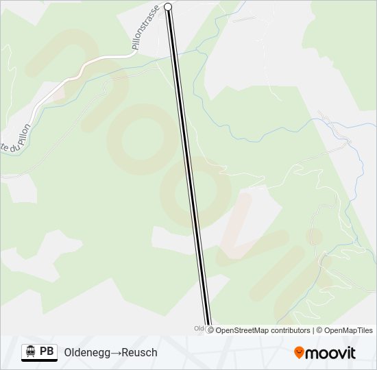 PB Cable Car Line Map