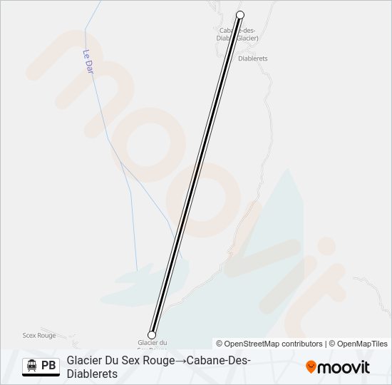 PB Cable Car Line Map