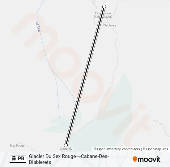 PB Cable Car Line Map