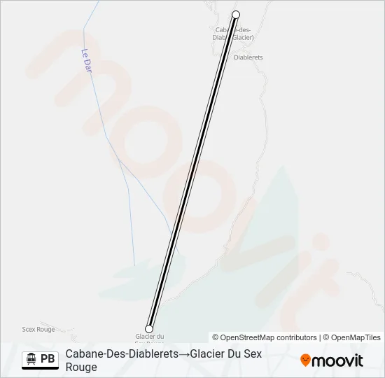 PB Cable Car Line Map