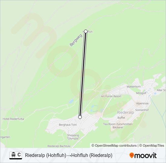 C Cable Car Line Map