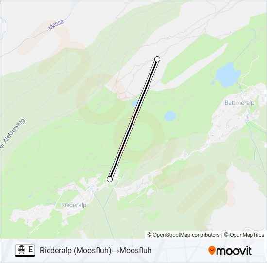 E Cable Car Line Map