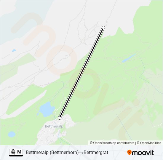 M Cable Car Line Map