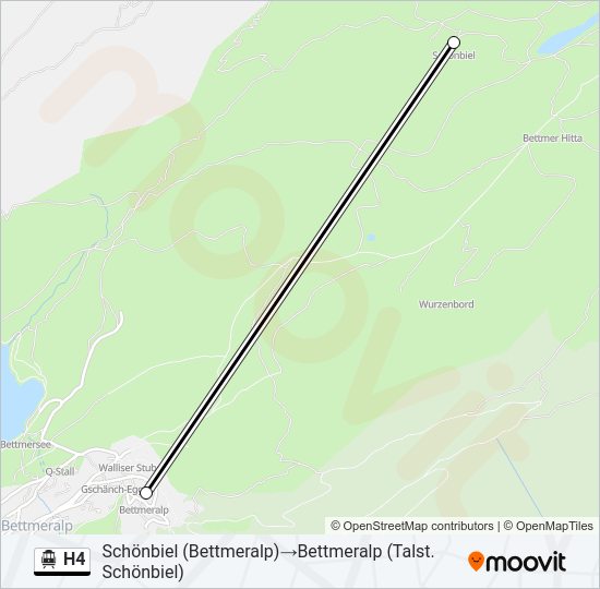 H4 Cable Car Line Map