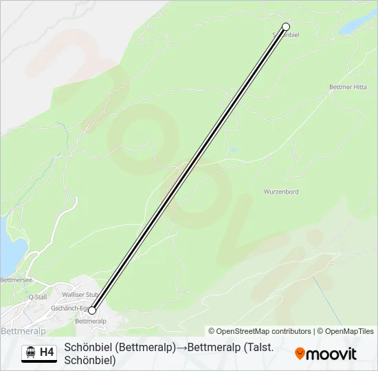 H4 Cable Car Line Map