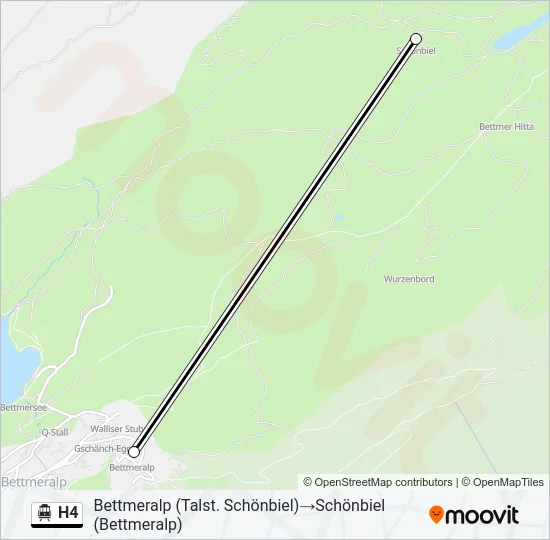 H4 Cable Car Line Map