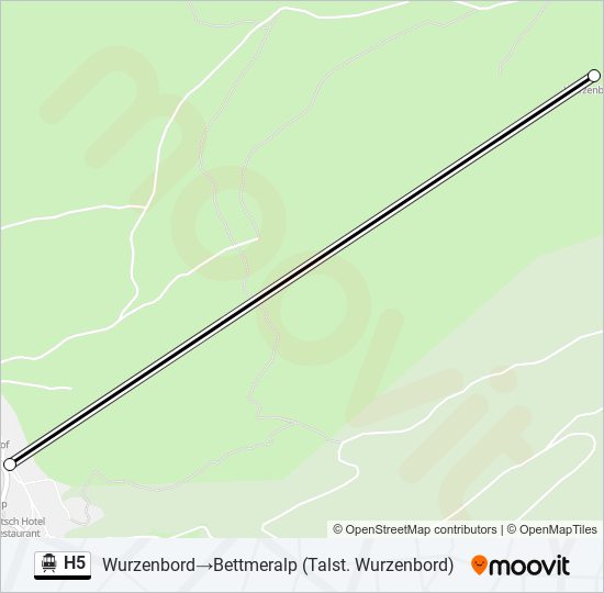 H5 Cable Car Line Map