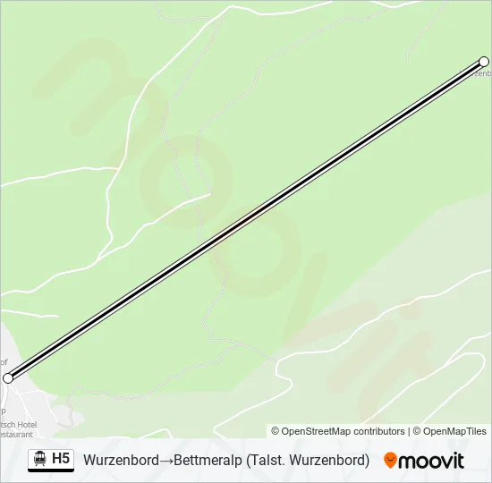 H5 Cable Car Line Map