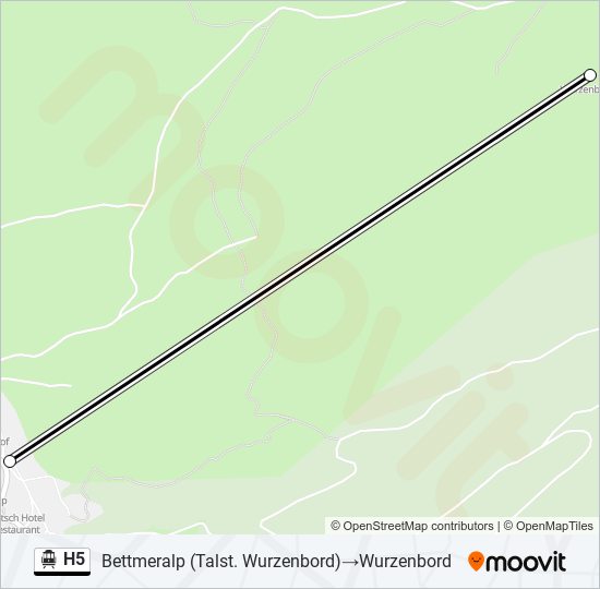 H5 Cable Car Line Map