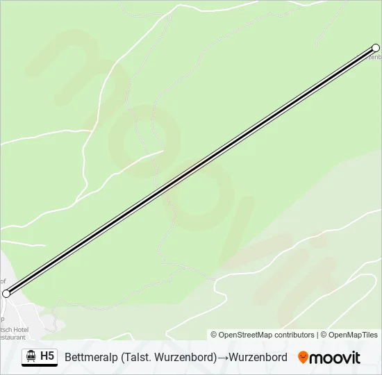 H5 Cable Car Line Map