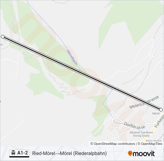 A1-2 Cable Car Line Map